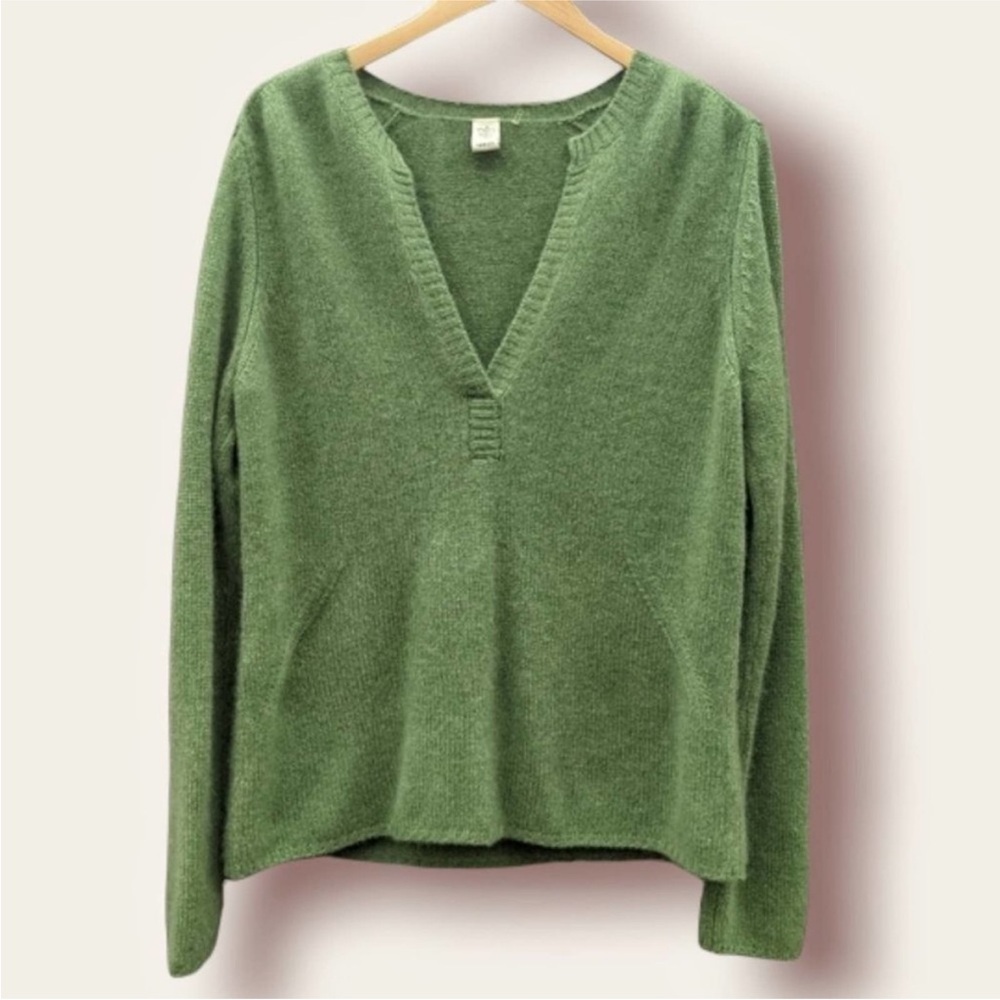 Kinross Green Crew Neck Sweater